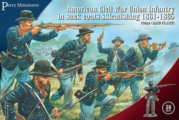 American Civil War Union Infantry in Sack Coats Skirmishing 1861-1865